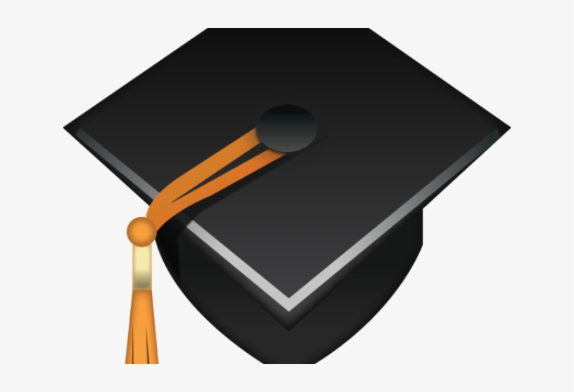 Grad Cap - Graduation Cap Emoji, transparent png #1834277