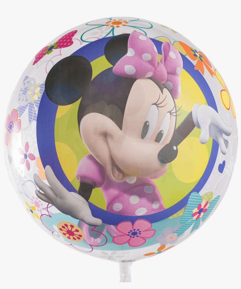 Disney Minnie Mouse Bow-tique Bubble Balloon - Disney Minnie Mouse Pink Dessert Plate Set, transparent png #1834332