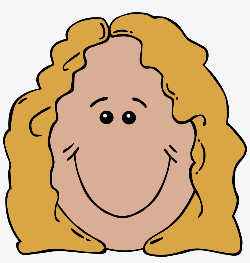 Big Image - Woman Face Cartoon, transparent png #1834397