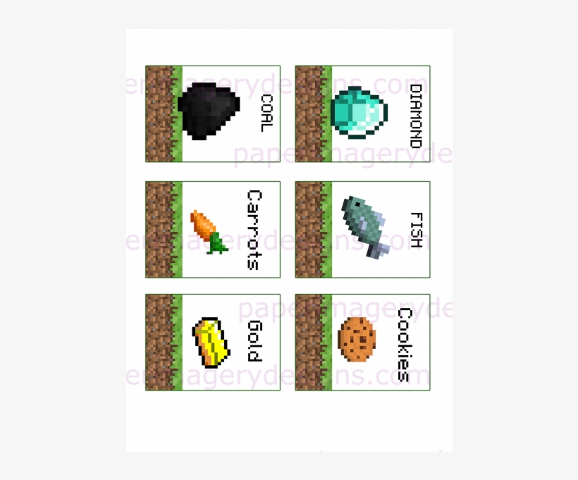 Minecraft Theme Party Decor - Minecraft Coal Printable, transparent png #1834459