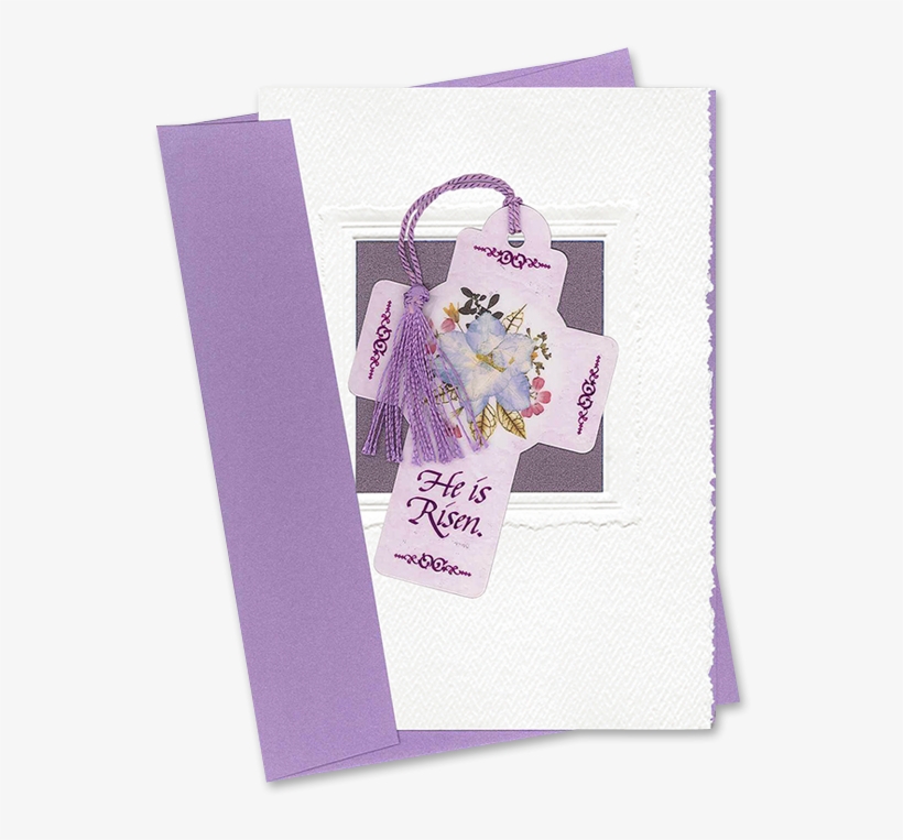 Easter Cross Bookmark Card Image - Paper, transparent png #1834466