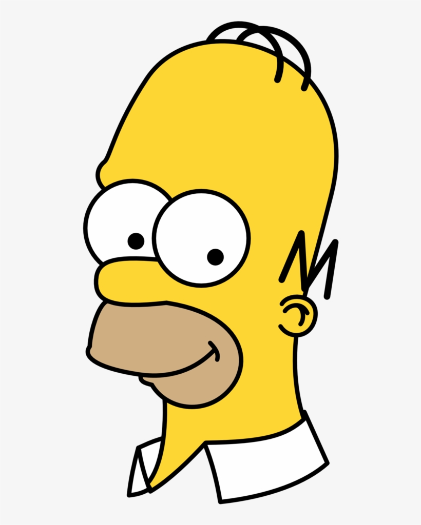 Homer Simpson Png - Homer Simpson Head Transparent, transparent png #1834584