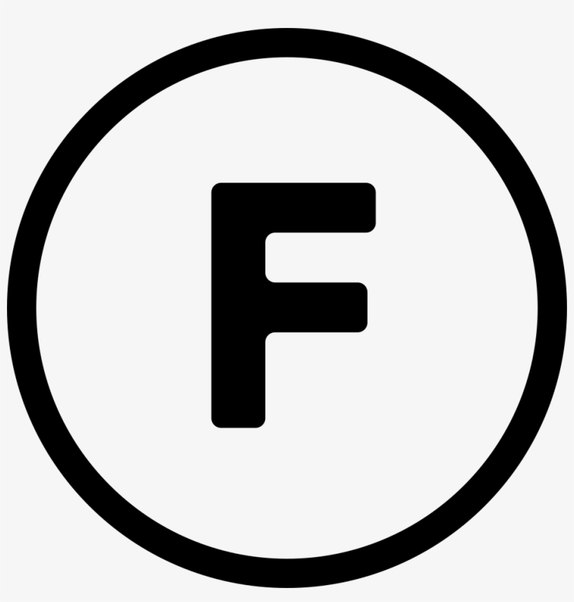 F Inside A Circle Comments - Circle, transparent png #1834685