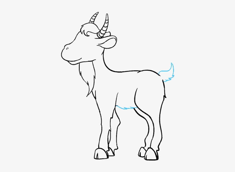 How To Draw Goat - Drawing, transparent png #1834888
