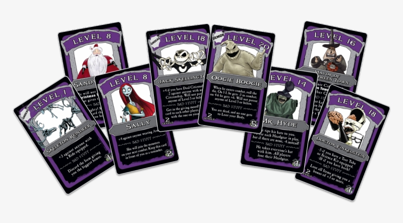 Armor And Weapons Cards To Be The Scariest Skeleton - Nightmare Before Christmas Monopoly Cards, transparent png #1835129