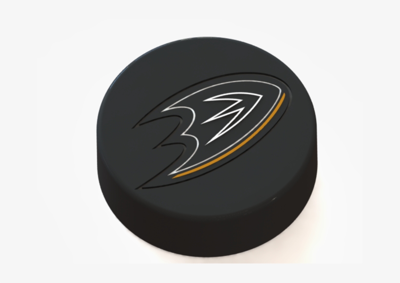 Anaheim Ducks Logo On Hockey Puck 3d Print - Circle, transparent png #1835322