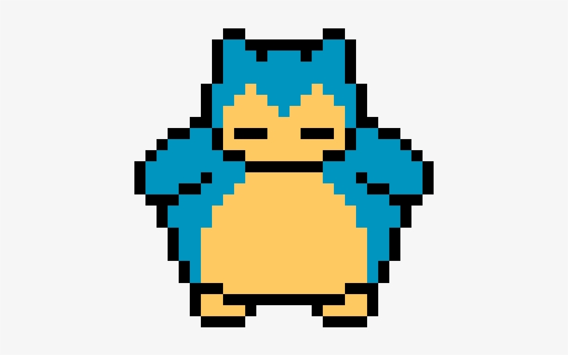 Snorlax - Pixel Art Pokemon Snorlax, transparent png #1835609