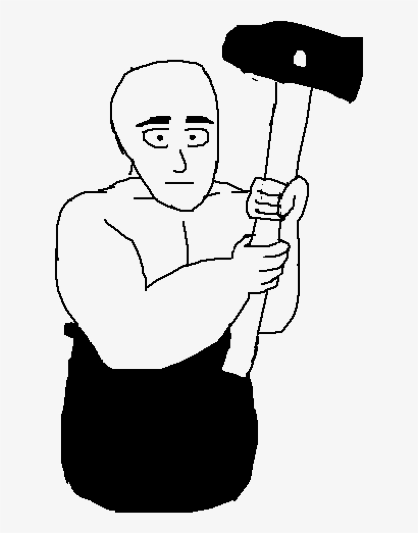 Poorly Drawn Vin Diesel - Standing, transparent png #1835655