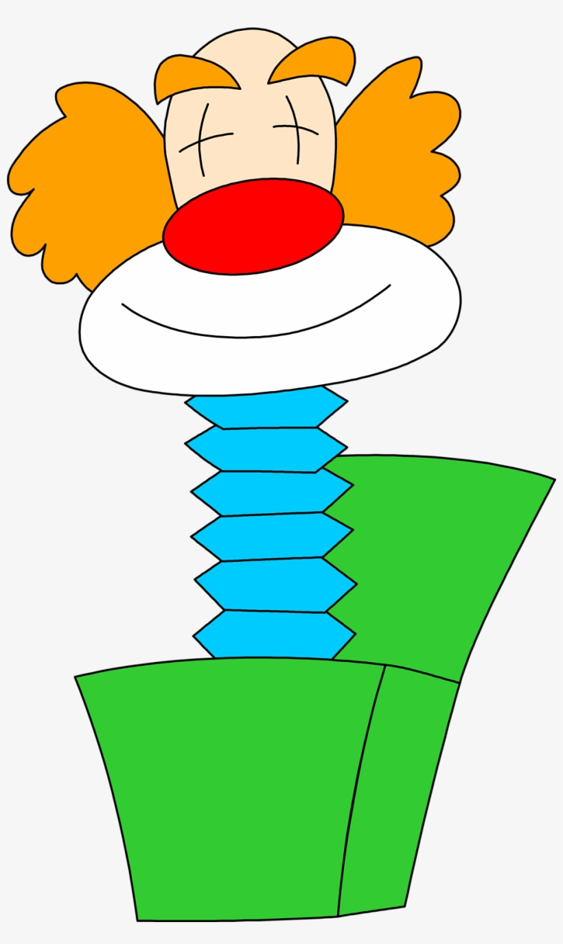 Jack In The Box - Box With Clown Clipart, transparent png #1836023