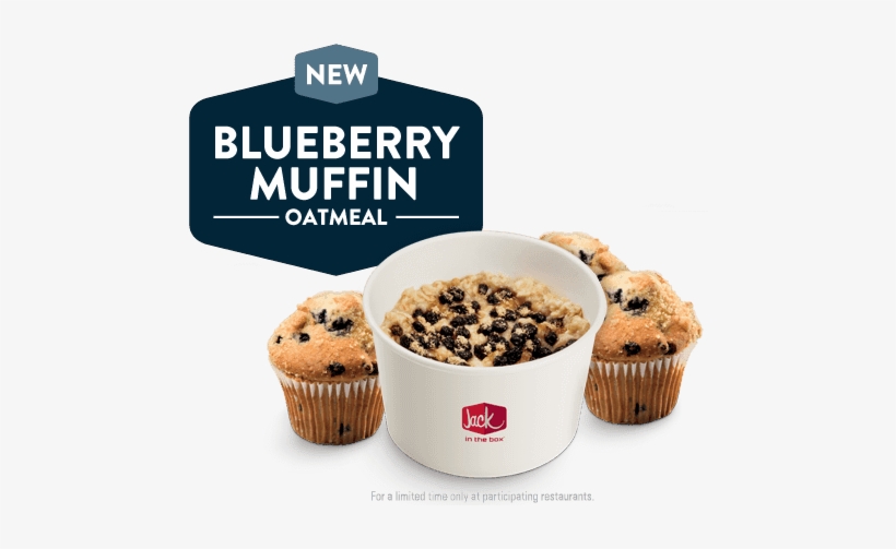 Jack In The Box - Jack In The Box Blueberry Muffin Oatmeal, transparent png #1836242