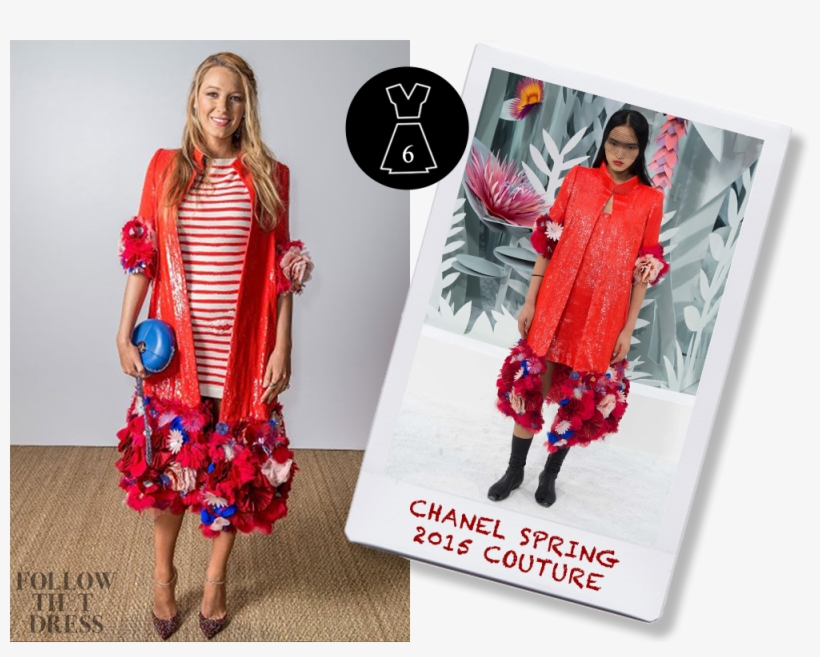 Blake Lively In Chanel & Christian Louboutin - Blake Lively, transparent png #1836291