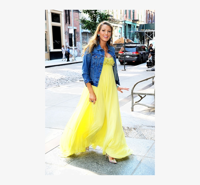 El Outfit Mom To Be Blake Lively - Blake Lively Style, transparent png #1836313