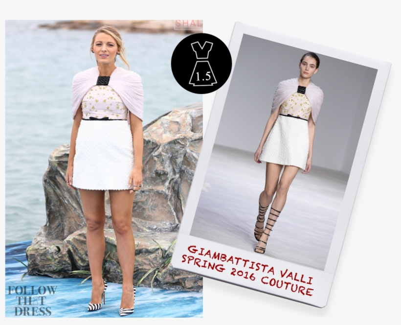 Blake Lively In Giambattista Valli Couture & Christian - 2016 Cannes Film Festival, transparent png #1836556
