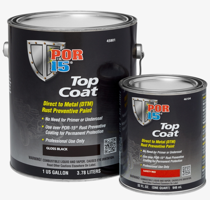 Por 15 Top Coat Group Left 2017 08 24 - Por-15 (45904) Top Coat Chassis Black - 1 Quart, transparent png #1836756