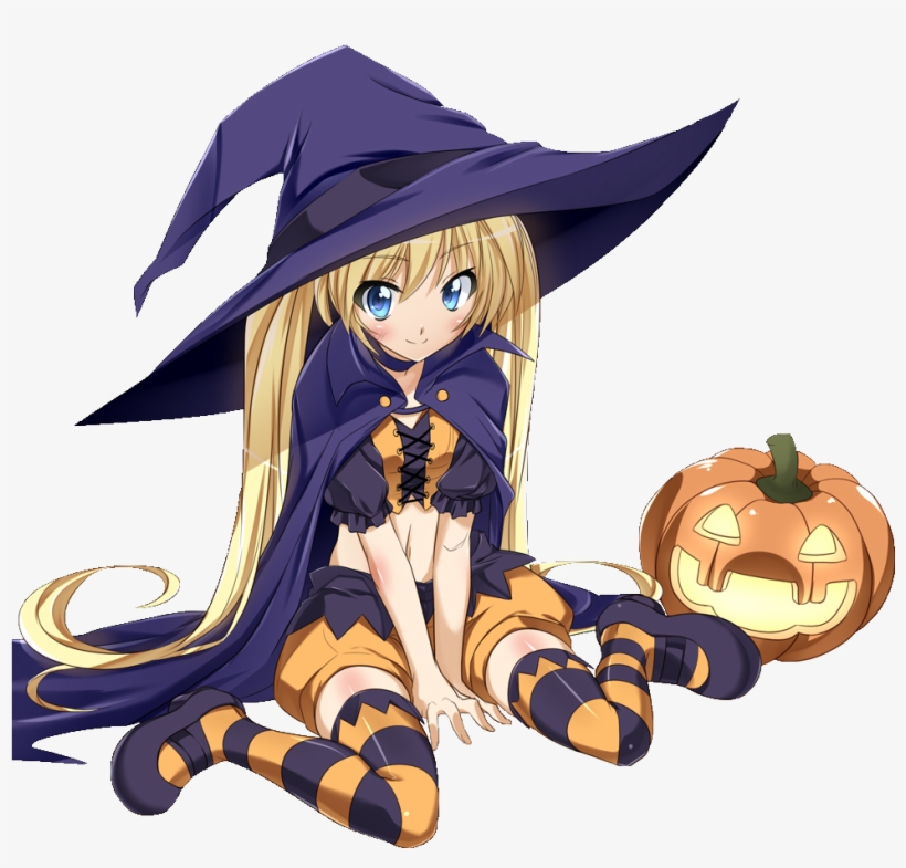 Witch Hat Clipart Minecraft Witch - Anime Girl Cute Witch, transparent png #1836835