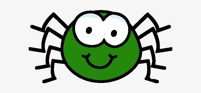 Cute Green Spider - Spider, transparent png #1837119