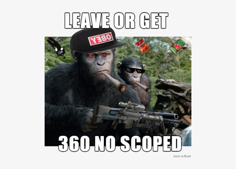 Mlg Planet Of The Apes - Planet Of Apes Meme, transparent png #1837424