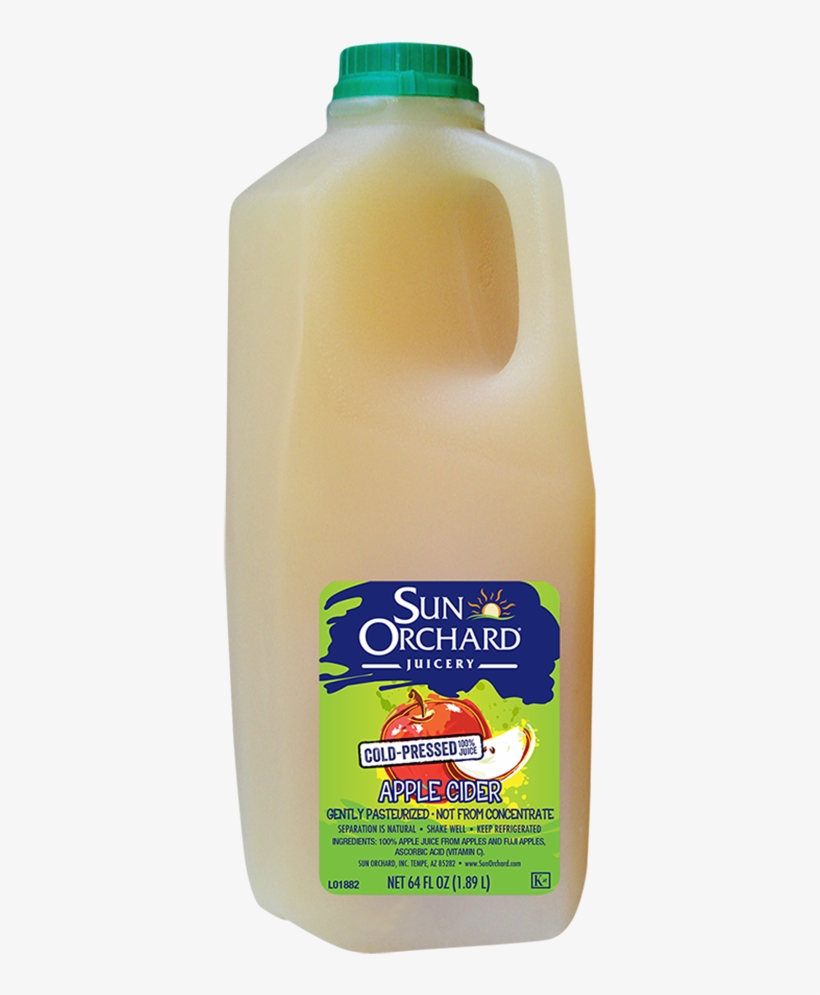 Cold-pressed Apple Cider 64oz - Cold-pressed Juice, transparent png #1837473