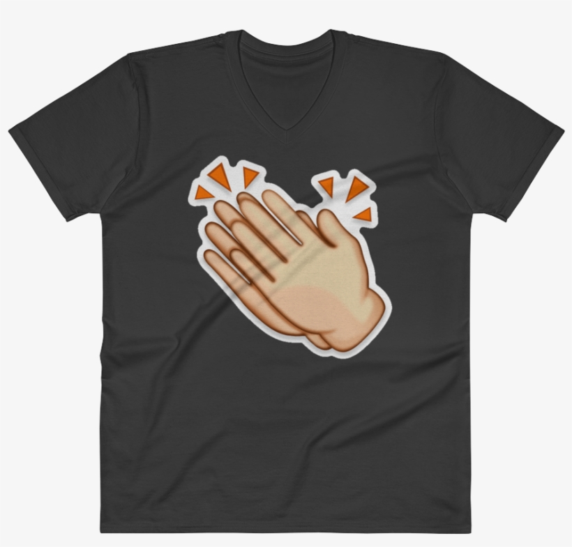 Men's Emoji V Neck - T-shirt, transparent png #1837535