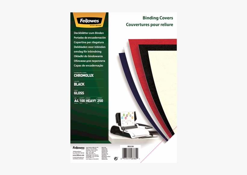 Chromolux Gloss Covers - Fellowes 5376102, transparent png #1837592