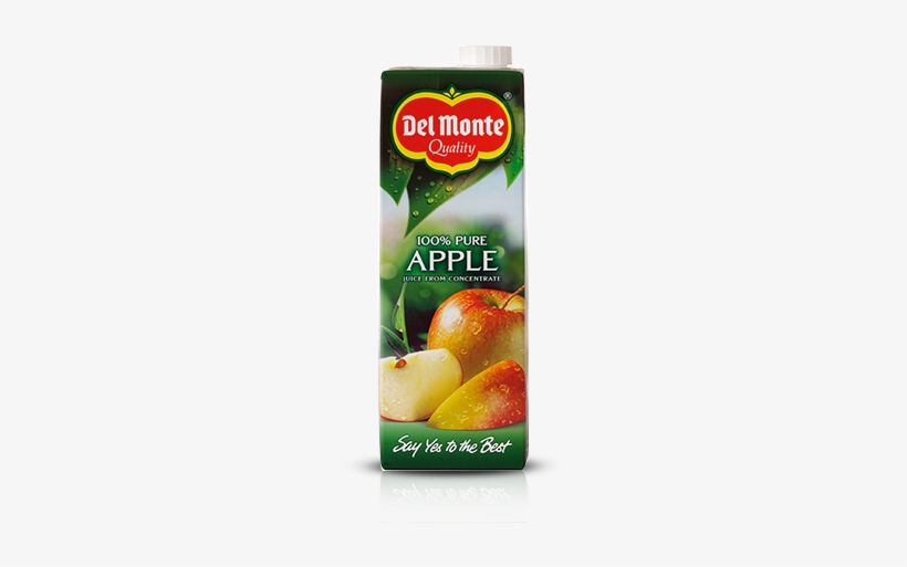 1l 100% Pure Apple Juice - Del Monte Apple Juice, transparent png #1838061