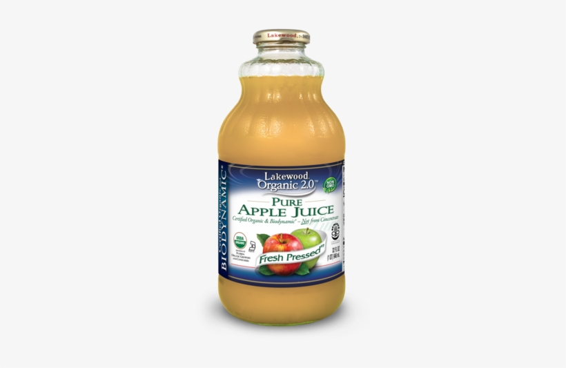 Lakewood Biodynamic® Pure Apple Juice, 32 Ounce - Lakewood Pineapple Juice Organic 946ml, transparent png #1838254