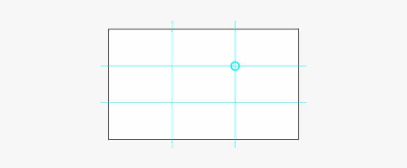 The Rule Of Thirds Creates 4 Attention Points - Diagram, transparent png #1838635