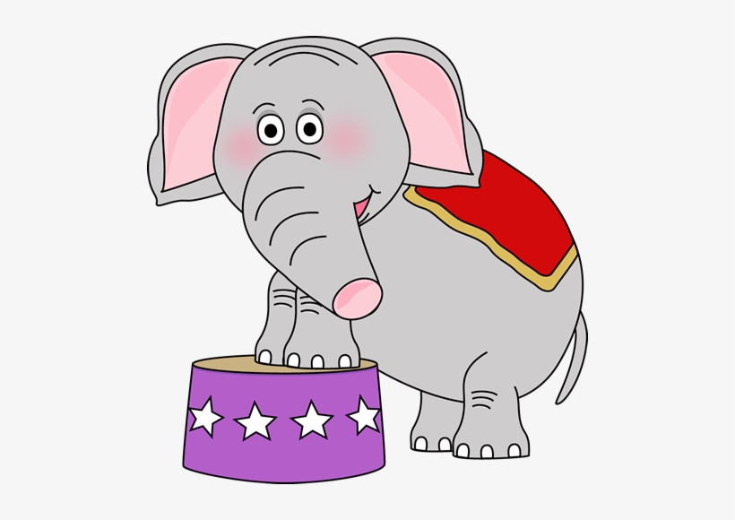 Circus Elephant Clipart - Circus Elephant Clip Art, transparent png #1838683
