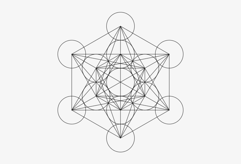 Metatron's Cube Is A Name For A Geometricfigure Composed - Metatron's Cube, transparent png #1838728