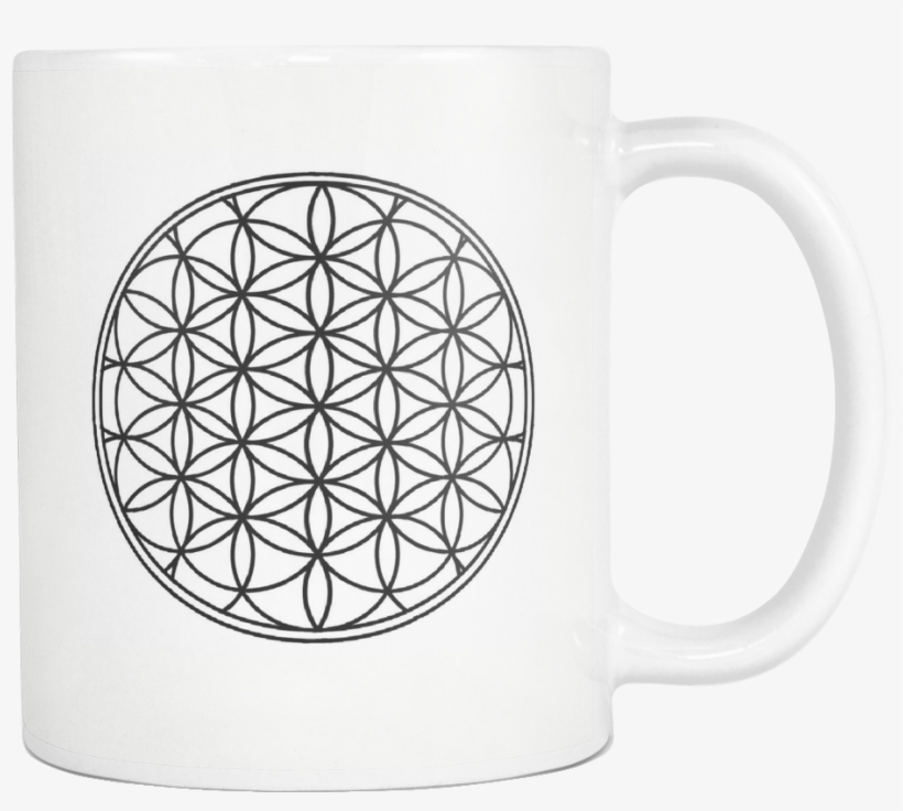 Sacred Geometry Mugs - Cross Flower Of Life, transparent png #1838870