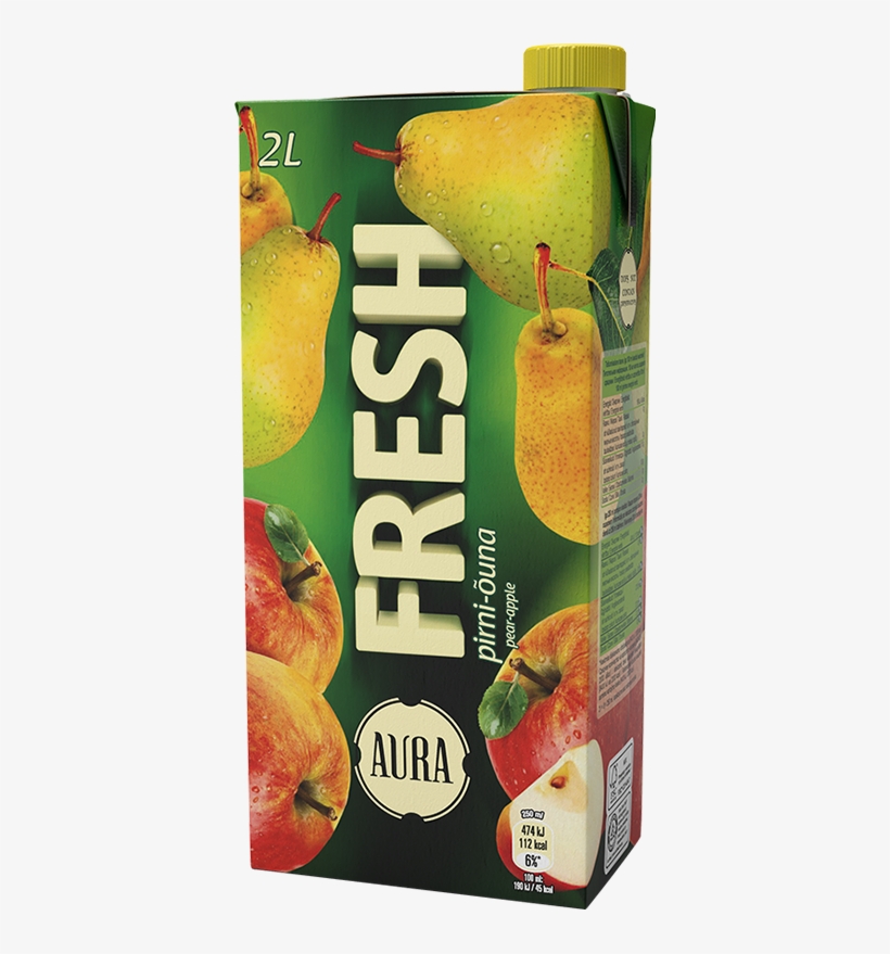 Aura Fresh Pear & Apple Juice Drink - Aura, transparent png #1839330