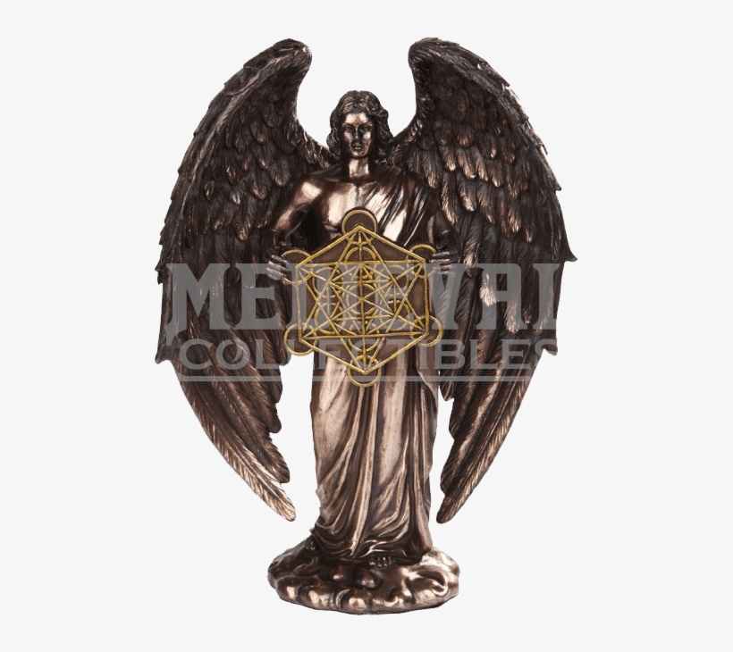 Bronze Archangel Metatron Statue - Archangel Metatron Statue, transparent png #1839621