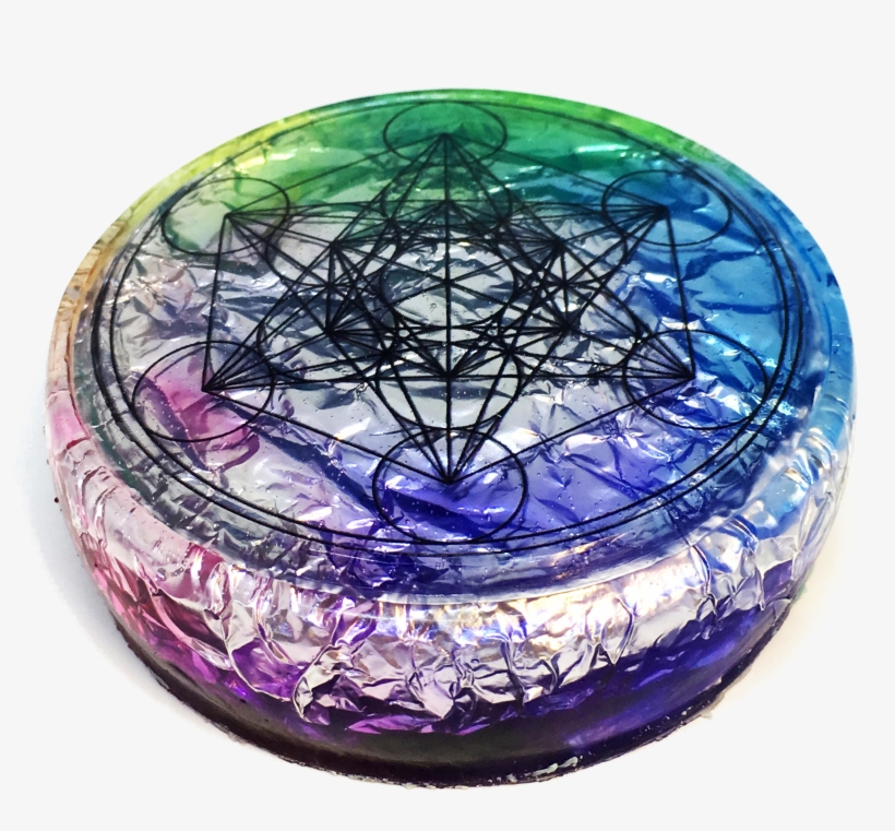 Metatron's Cube Orgonite - Circle, transparent png #1839681