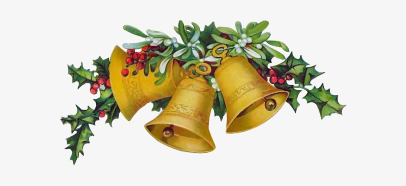 View Their Actual Size - Christmas Bells Greeting Card, transparent png #1839760