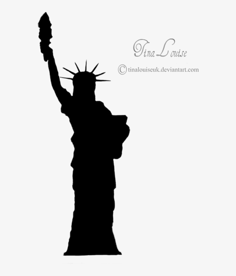 Statue Of Liberty Silhouette Png - 自由 の 女神 イラスト, transparent png #1839788