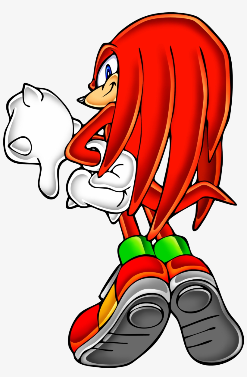 Sonic Adventure Knuckles Png - Knuckles The Echidna Thumbs Down, transparent png #1840073