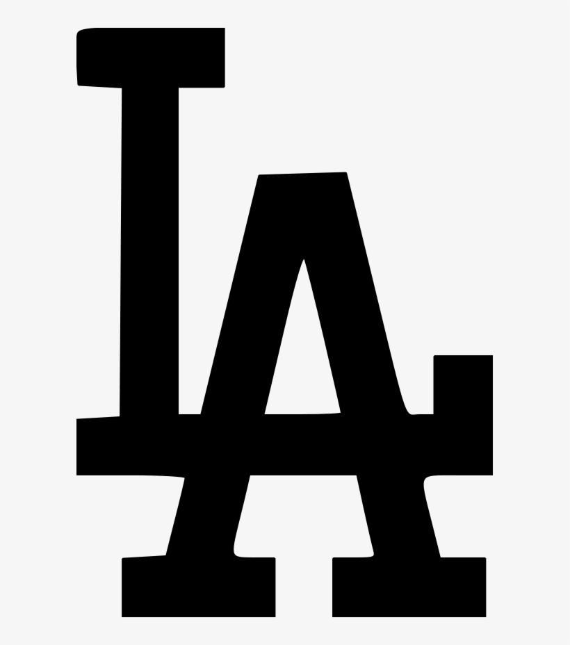 La Dodgers Logo File Size - La Dodgers Logo Png Black, transparent png #1840121