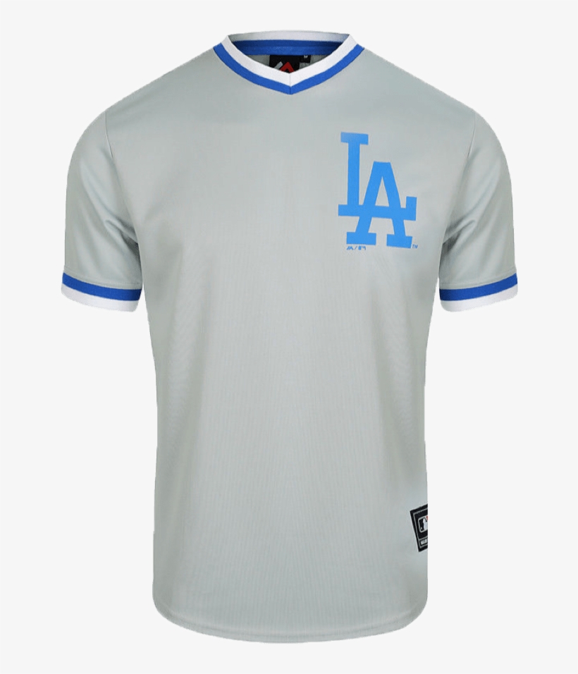 Los Angeles Dodgers Majestic Mlb Kabor V-neck Poly - Polo Shirt, transparent png #1840281