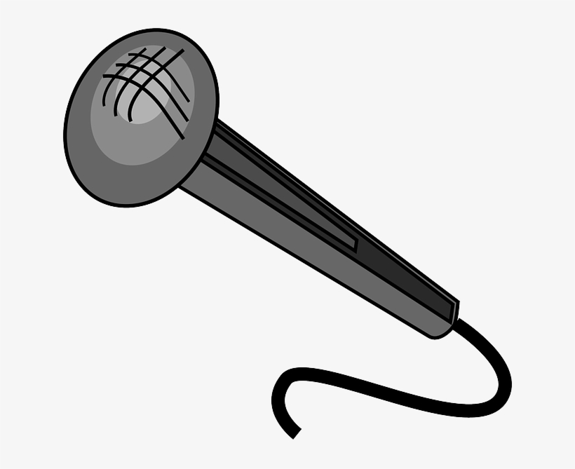 Old, Computer, Black, Phone, Music, Icon, Outline, - Transparent Background Microphone Clipart, transparent png #1840358