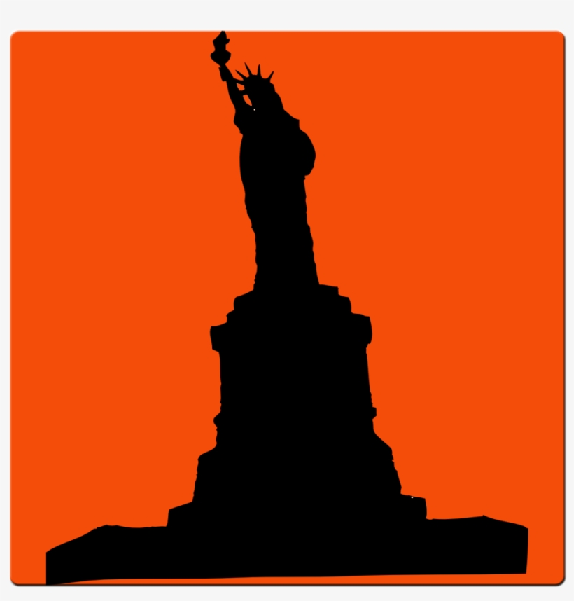 Statue Of Liberty - Statue Of Liberty Silhouette, transparent png #1840428