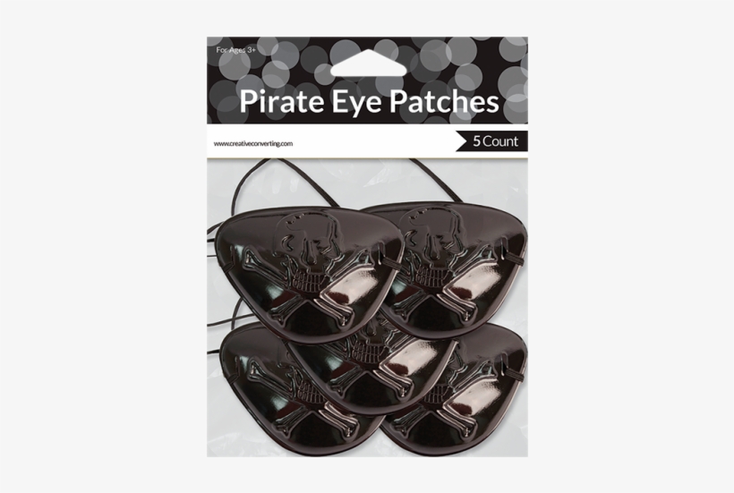 Partylicious Black Pirate Eye Patches-5 Pcs - Pirate Eye Patch Party Favours Pack Of 5, transparent png #1840716