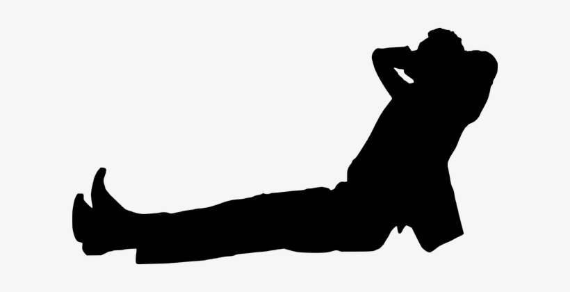 Silhouette, Relaxing, Dreaming, Thinking - Adult Relaxing Silhouette Png, transparent png #1840776