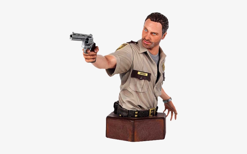 Rick Grimes Mini-bust - Walking Dead Sheriff Rick Grimes Mini-bust, transparent png #1840834