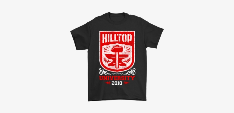 Hilltop University 2010 The Walking Dead Shirts T Shirt - Woody Creek Tavern T Shirt, transparent png #1840853