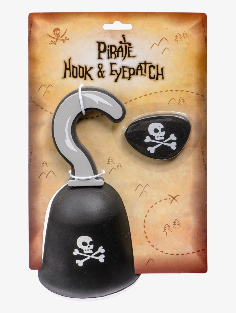 Pirate Hook &amp - Piratklo Og Øjeklap, transparent png #1840886