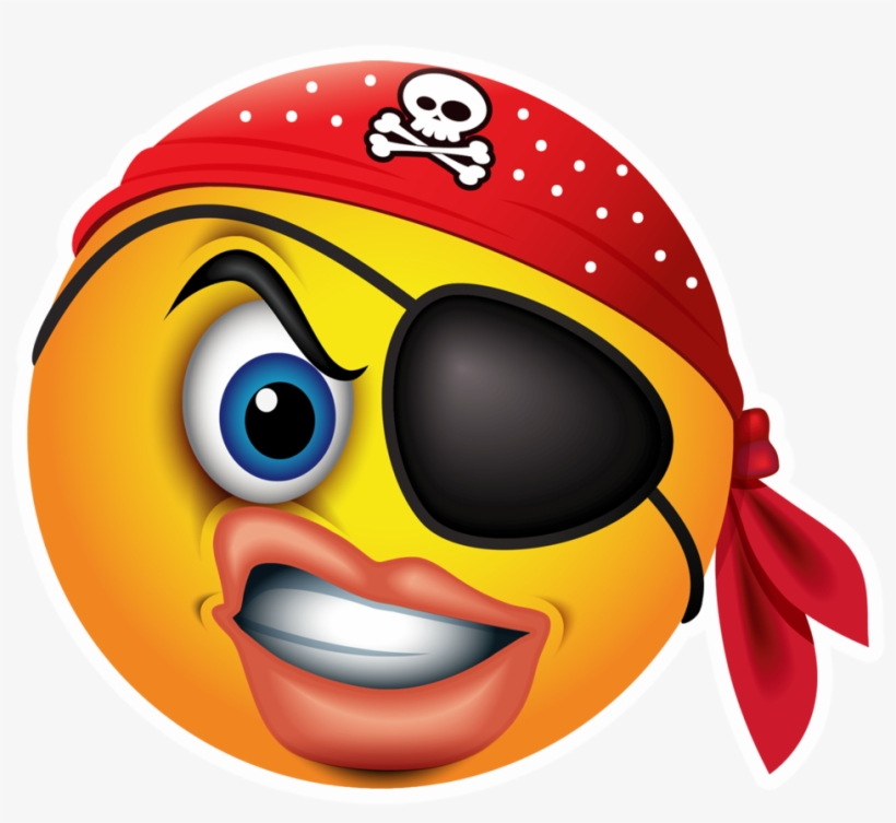 Pirate Emoji - Facebook Pirate Emoji, transparent png #1841049