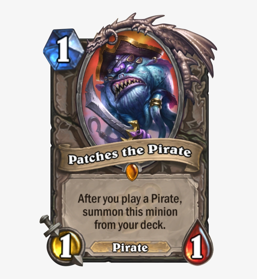 [basic] - Hearthstone Patches The Pirate, transparent png #1841213