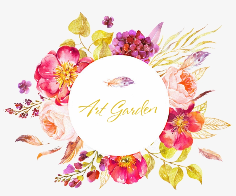 Artgarden / Artgarden Watercolor Flowers, Watercolor - Watercolor Floral Circle Border, transparent png #1841214