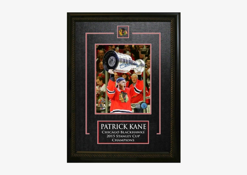 Patrick Kane Autographed 8" X 10" Hoisting Stanley - Patrick Kane With The Stanley Cup Game 6 Of The 2015, transparent png #1841412