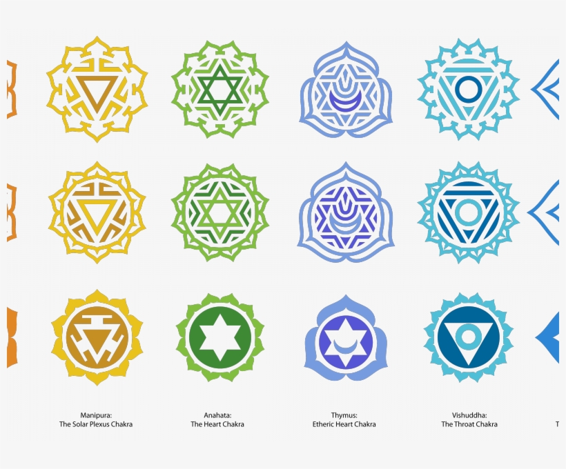 Chakra Symbols Royalty Free - 7 Chakras Symbols, transparent png #1841437